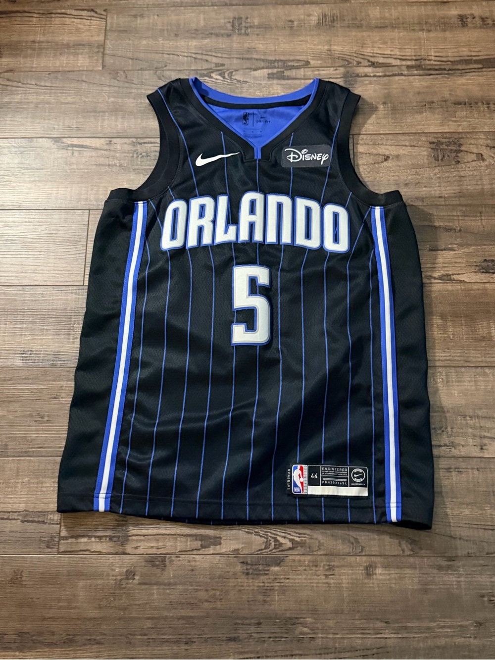 Orlando Magic #5 Black & Blue bamba  NBA Jersey - Nike x Disney